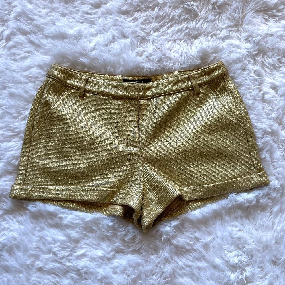 FOREVER 21 Gold SHORTS